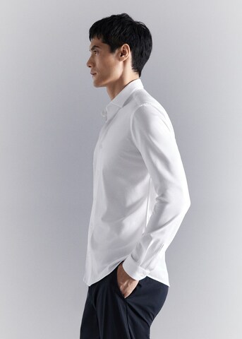 MANGO MAN Regular fit Button Up Shirt 'Adana' in White