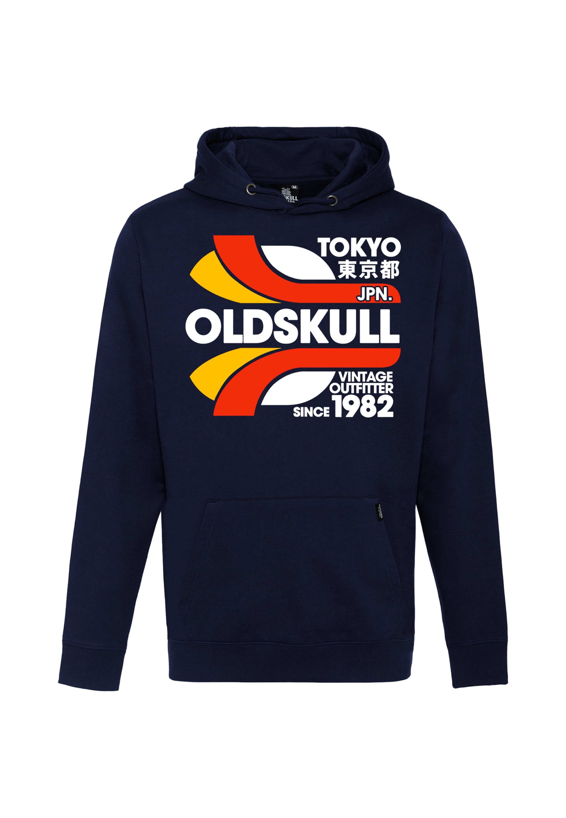 Oldskull Sweatshirt 'Retro Tokyopolis' in Blue: front