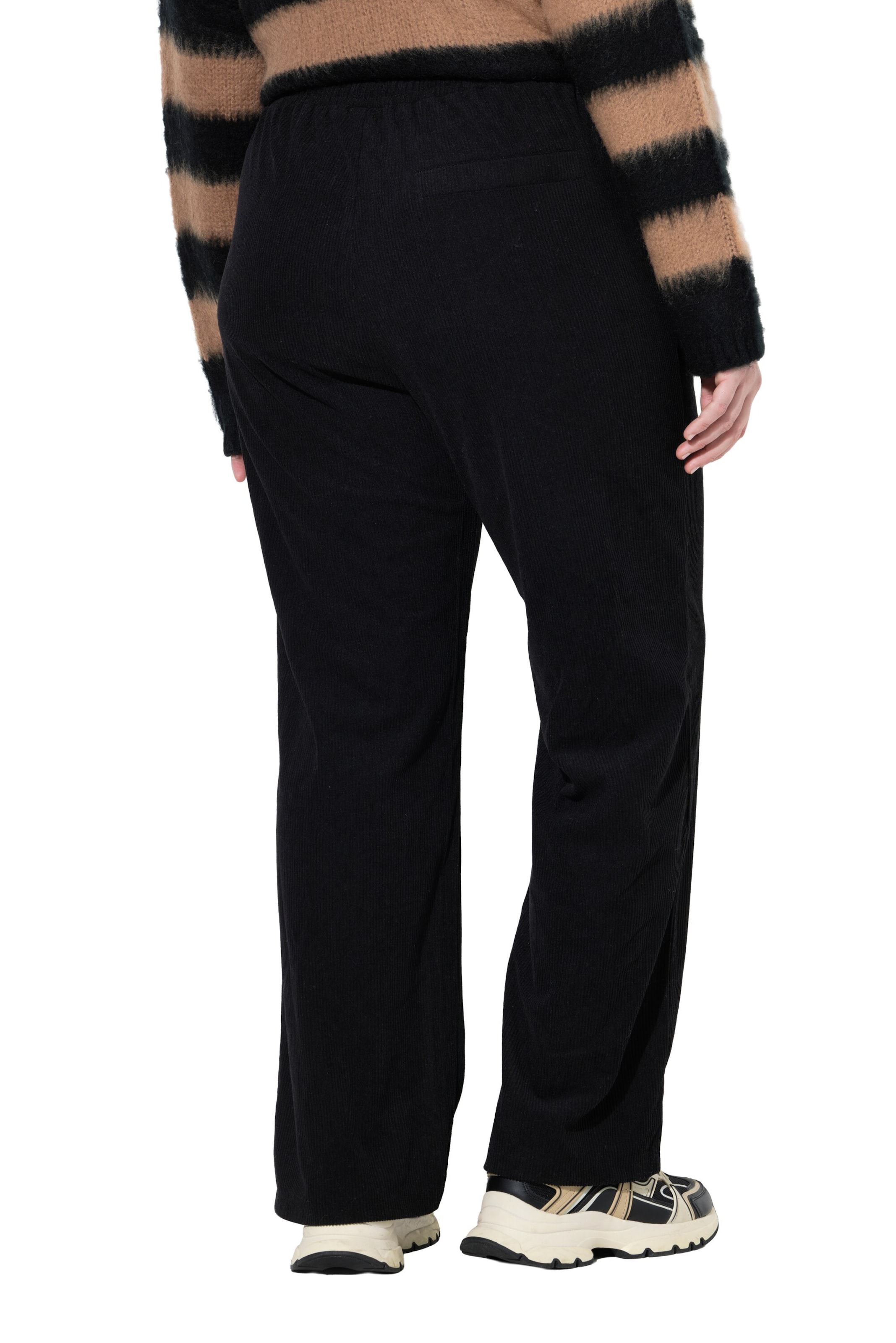 Ulla Popken Wide Leg Hose in Schwarz