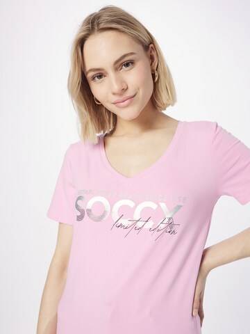 Soccx Тениска 'Mary' в розово