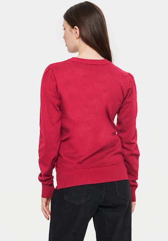 SAINT TROPEZ Pullover in Rot