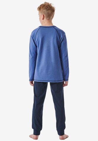 SCHIESSER Pajamas 'Natural Rhythm' in Blue