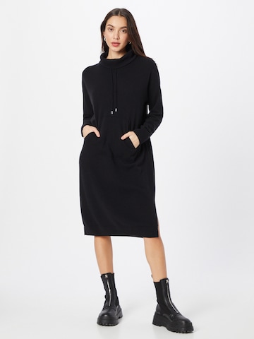 UNITED COLORS OF BENETTON Knitted dress in Black