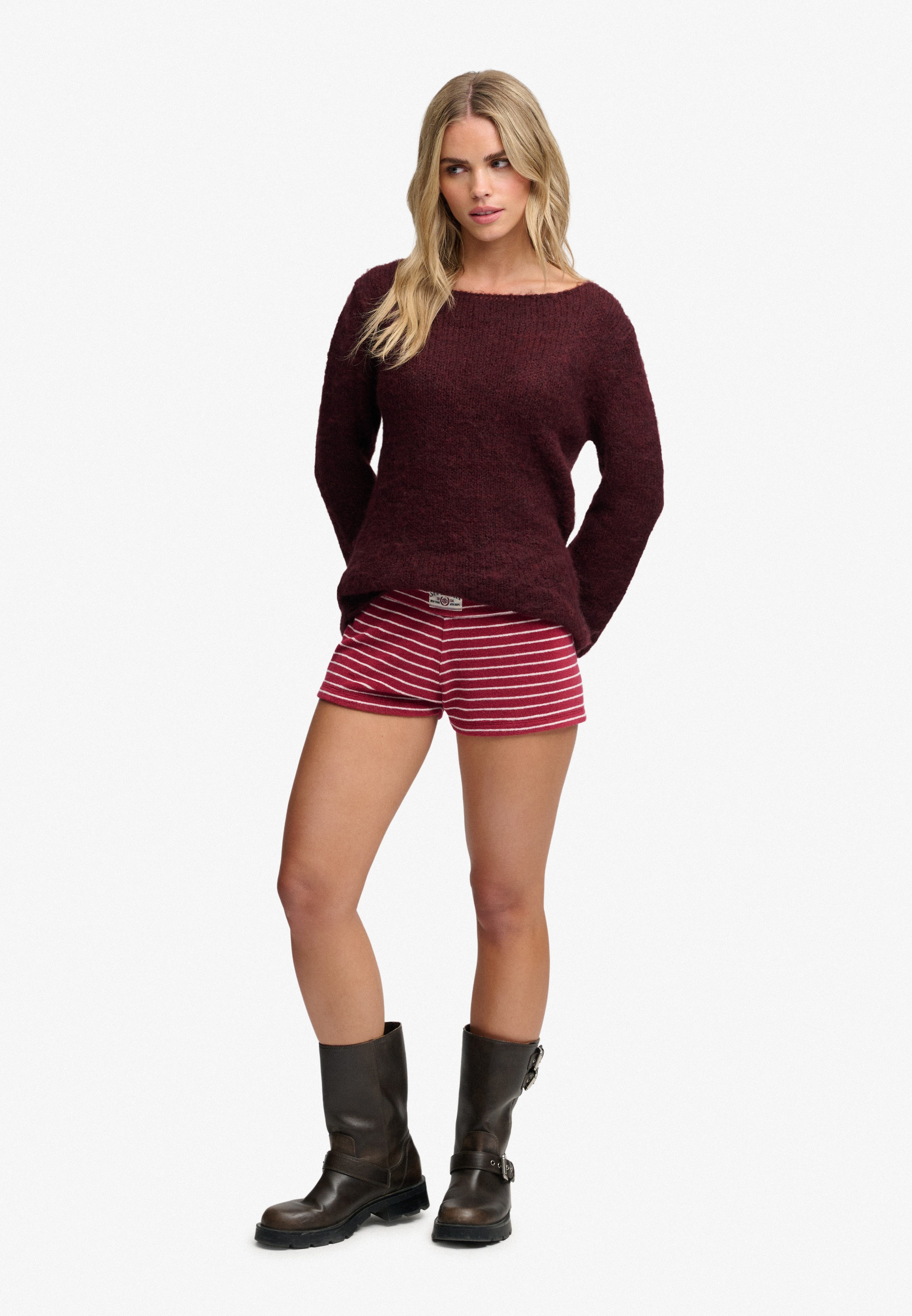 Regular Pantalon Superdry & Co en rouge