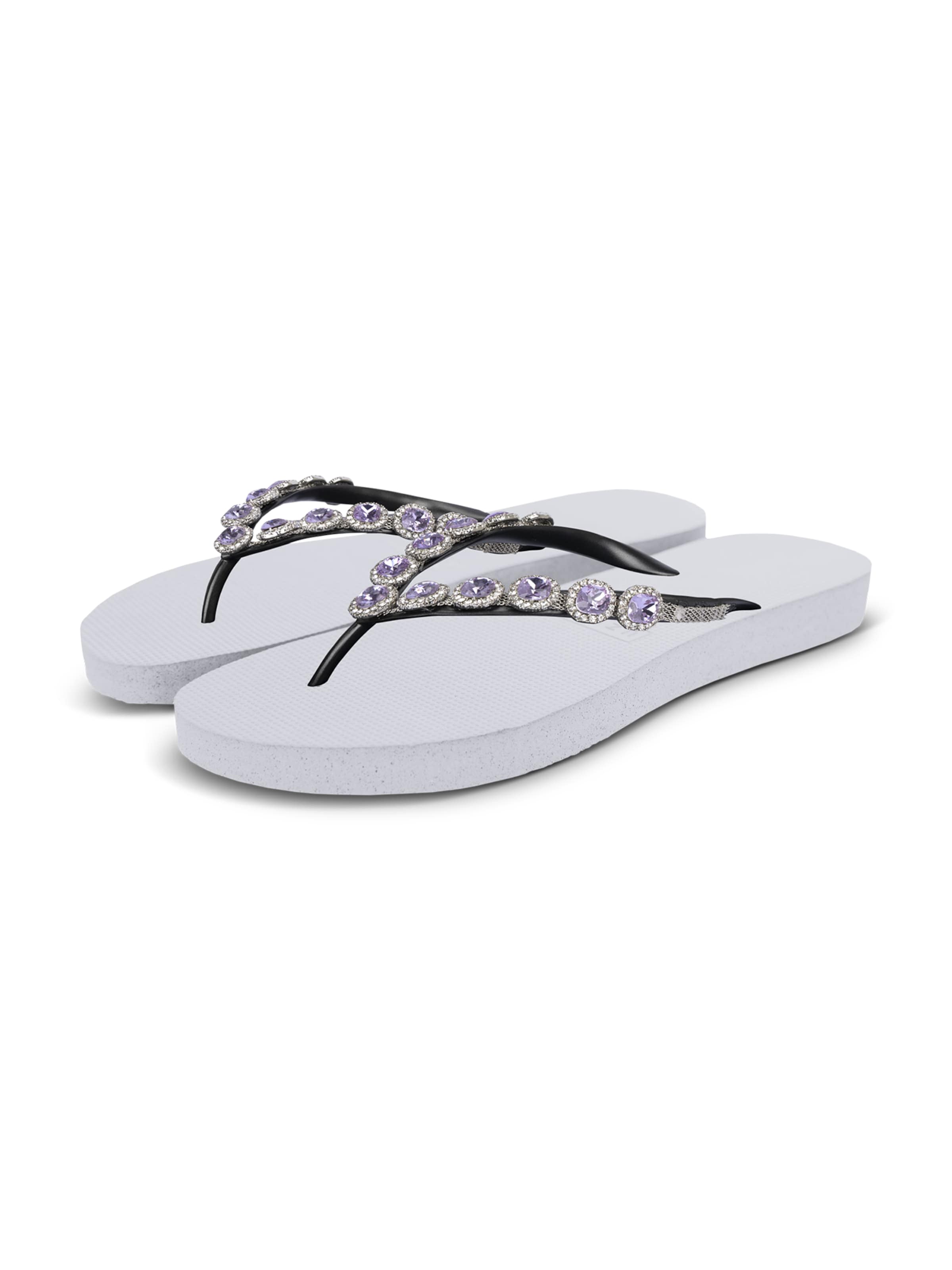 Uzurii Luxury Footwear Beach & Pool Shoes 'Beatrix Lila' in Purple