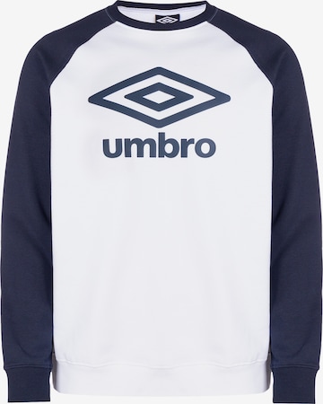UMBRO Sweatshirt in Wit: voorkant
