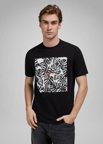 HECHTER PARIS Shirt 'JERSEY' in Zwart: voorkant