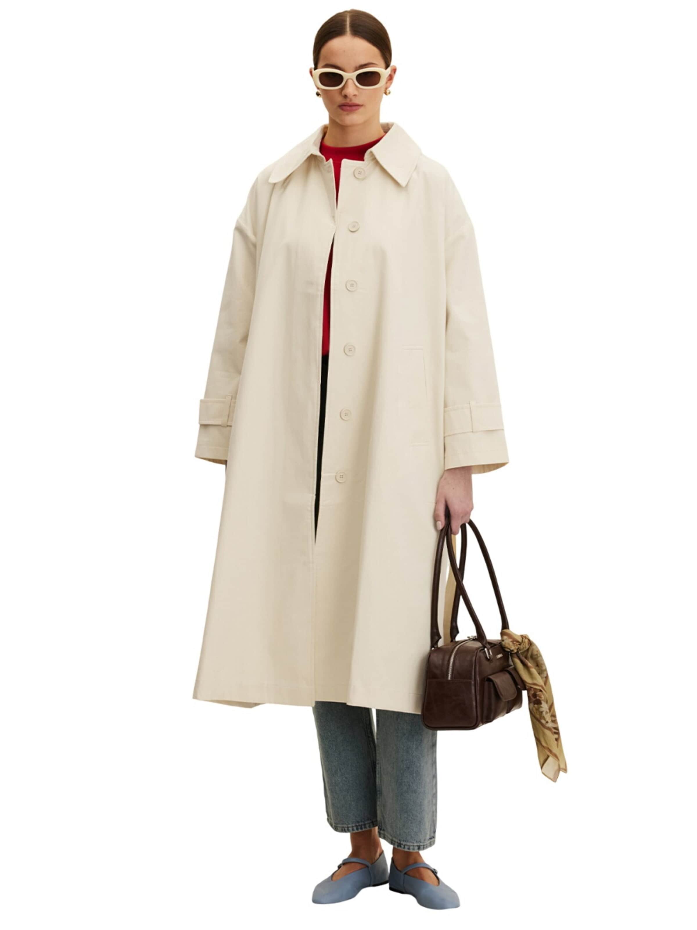 MANUKA Winterjacke in S-M in beige, Produktansicht