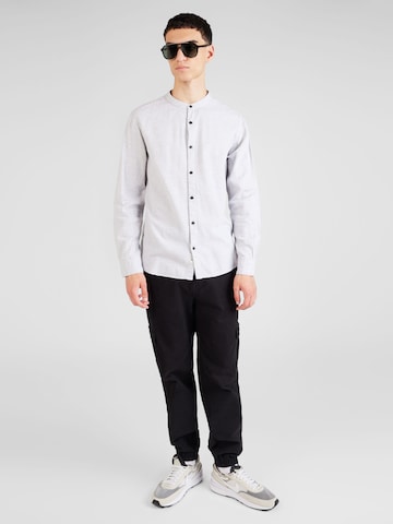 QS Slim fit Button Up Shirt in White