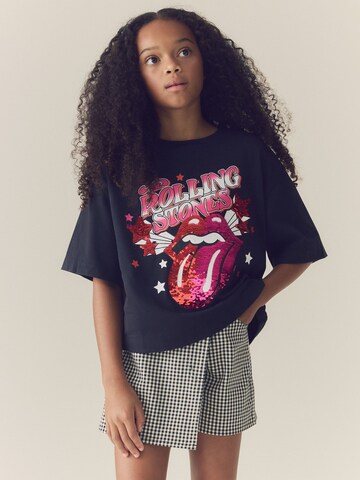 Next - Camiseta 'Sequin Rolling Stones' en negro