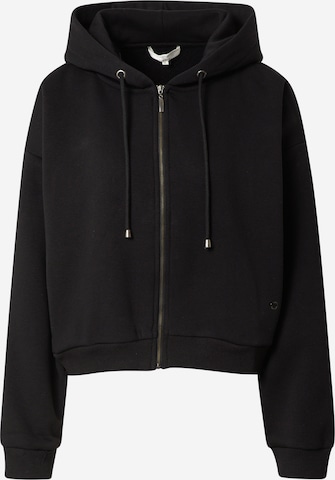 Guido Maria Kretschmer Women Zip-Up Hoodie 'Sunny' in Black: front