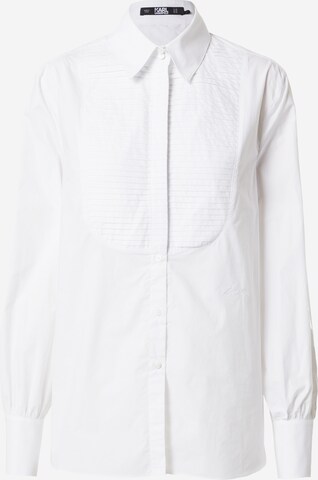 Karl Lagerfeld Bluse i hvid: forside