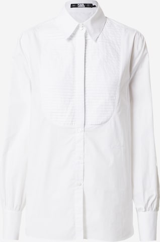 Camicia da donna di Karl Lagerfeld in bianco: frontale