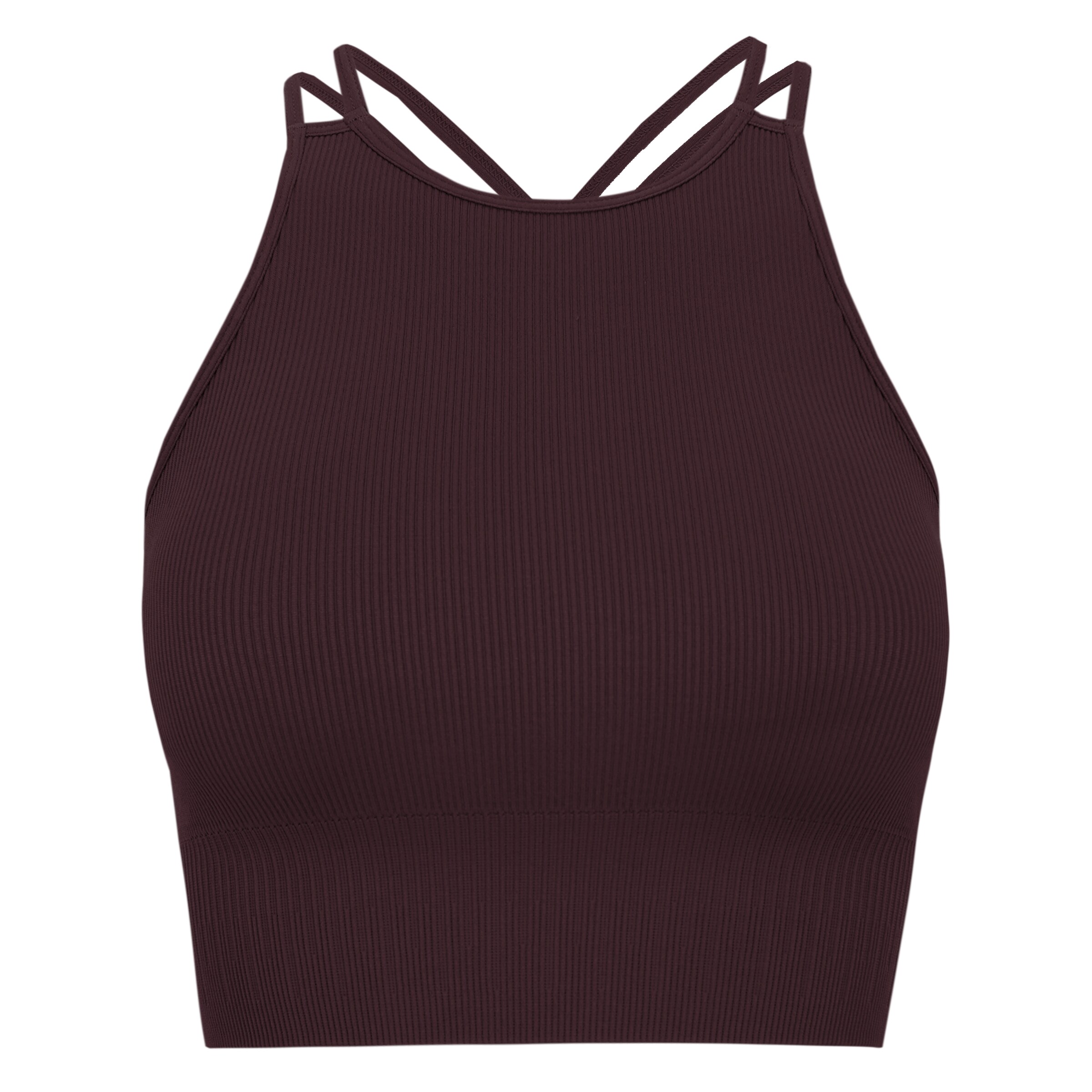 Born Living Yoga Sports top ' Naia ' in Red: front