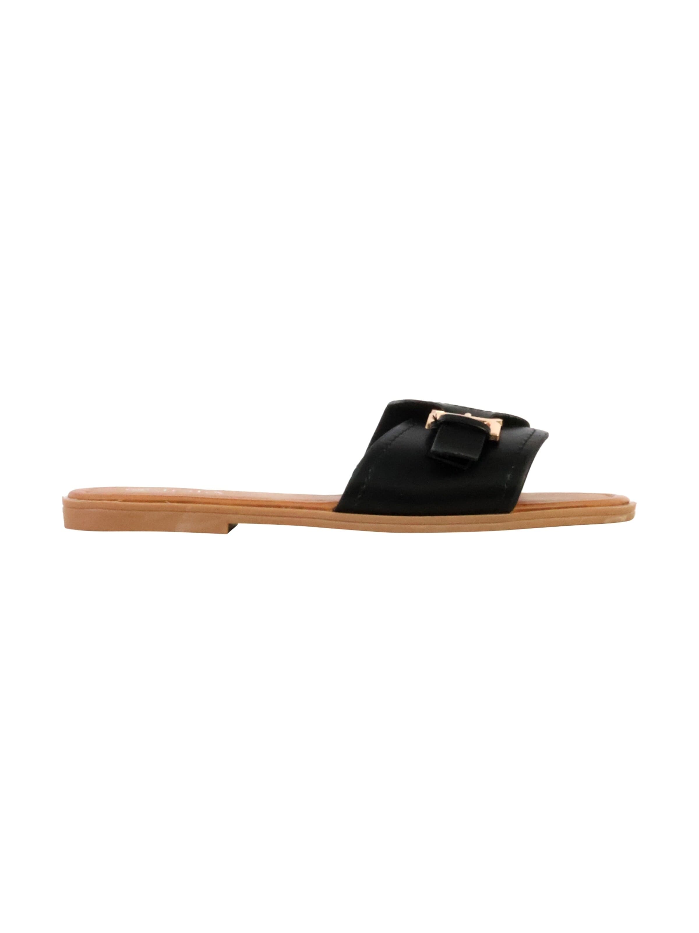 Joia - Sandalias 'Flache Sandalen zum Hineinschlüpfen' en negro