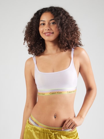Calvin Klein Underwear Бюстие Сутиен в лилав: отпред