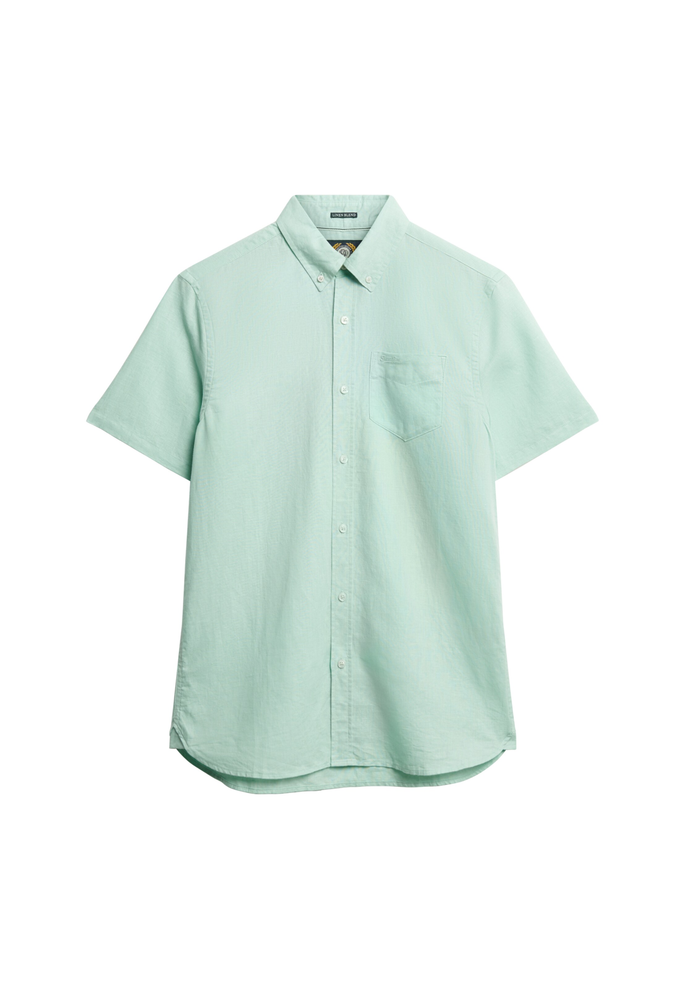 Superdry Button Up Shirt in Green: front