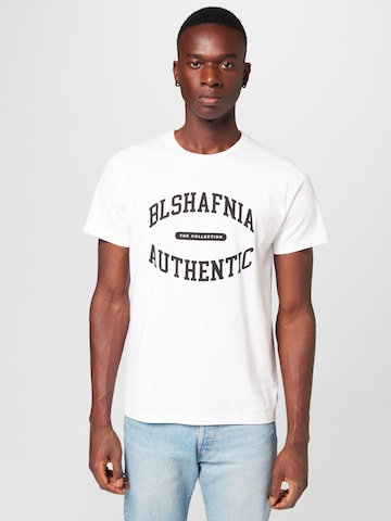 BLS HAFNIA Тениска 'Ringside' в бяло: отпред