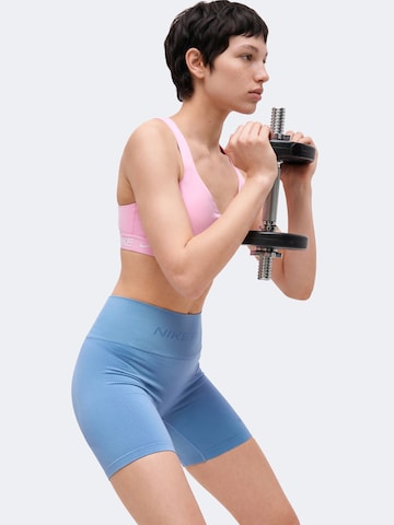 NIKE Skinny Fit Спортен панталон в синьо