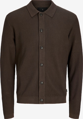 JACK & JONES Pletena jopa 'JPRBLADEVIN' | rjava barva: sprednja stran