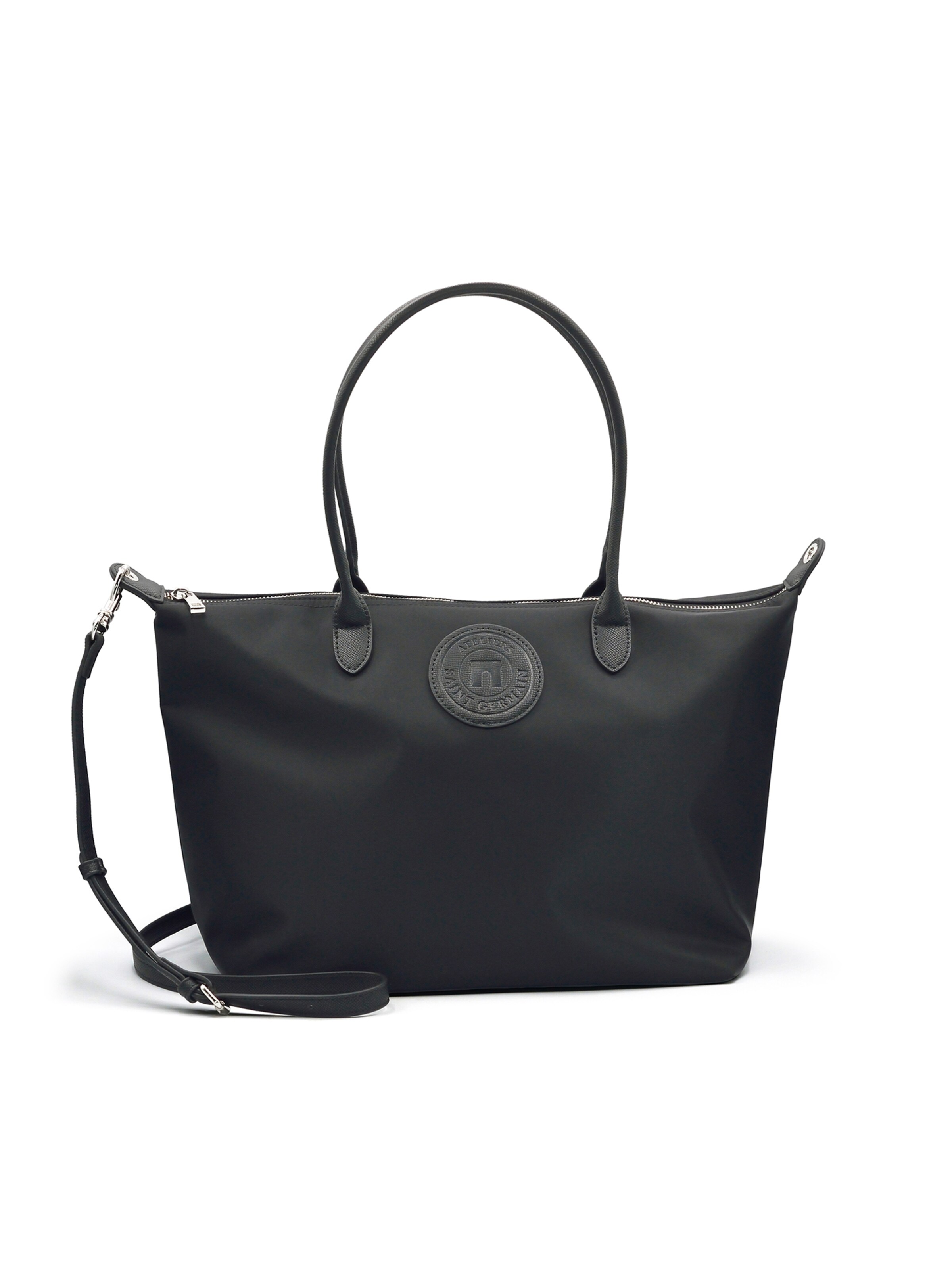 Sac bandoulière 'Etretat' Ateliers Saint Germain en noir : devant