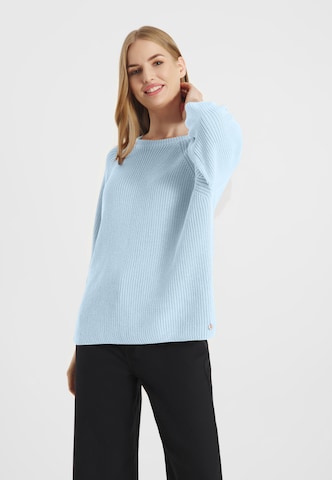 Frieda & Freddies NY Strickpullover Pullover in Blau: Vorderseite