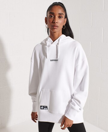 Superdry Sweatshirt in White: front