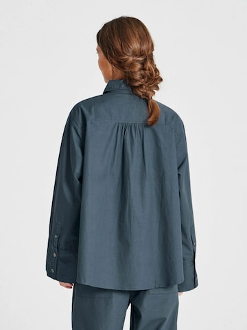 Chemisier 'Flora' Gai+Lisva en bleu