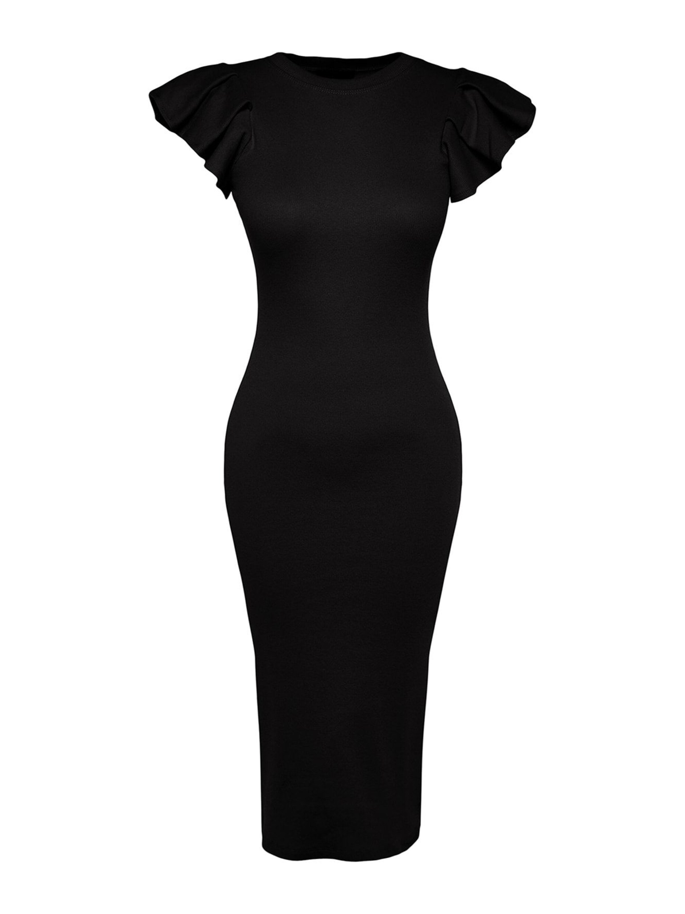 TrendyolHaljina - crna boja: prednji dio