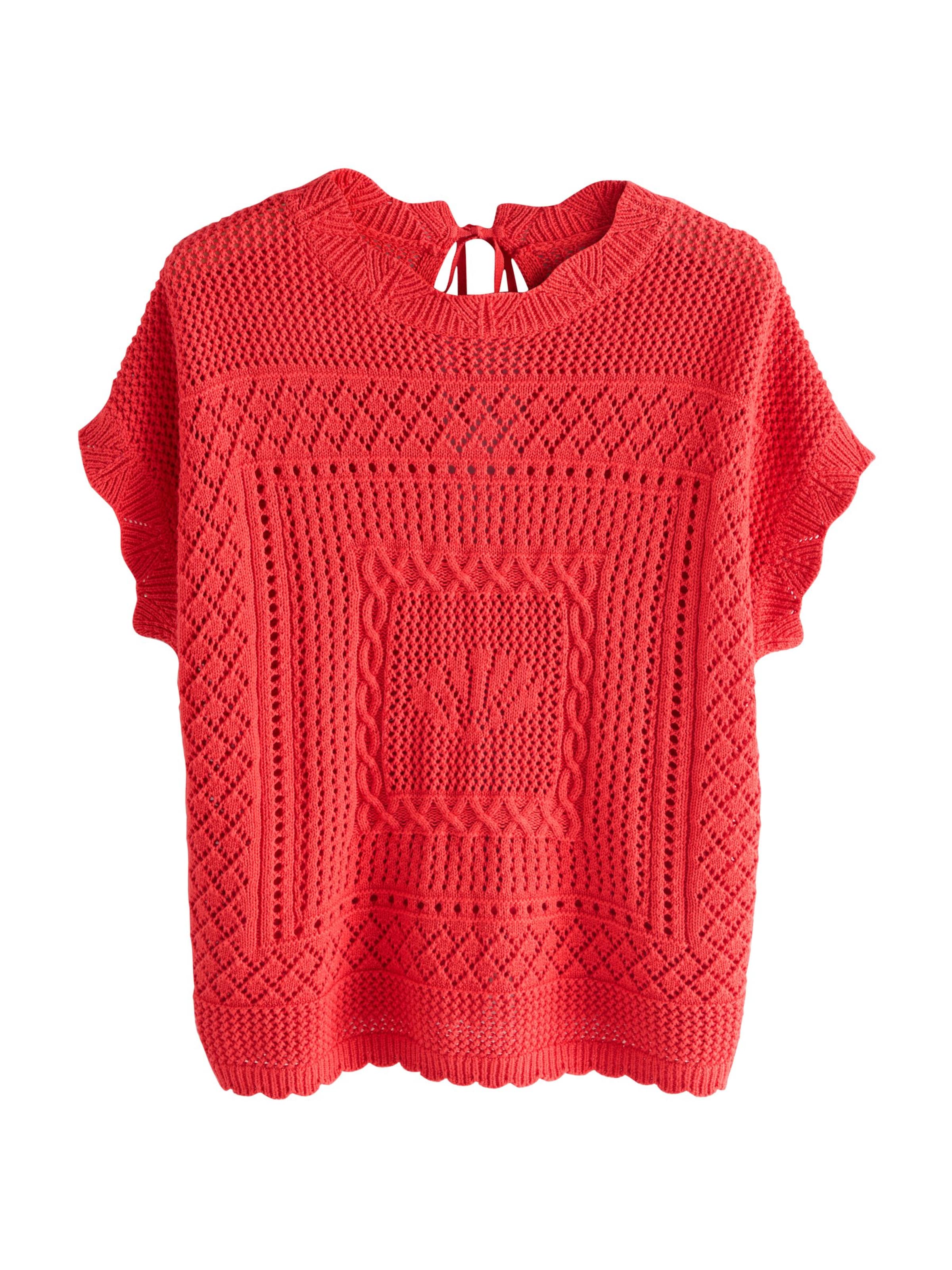 raudona Next Megzta palaidinė be rankovių: priekis