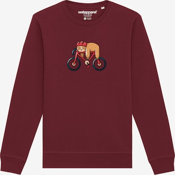 Watapparel Sweatshirt ' Sloth ' in Rot: Vorderseite