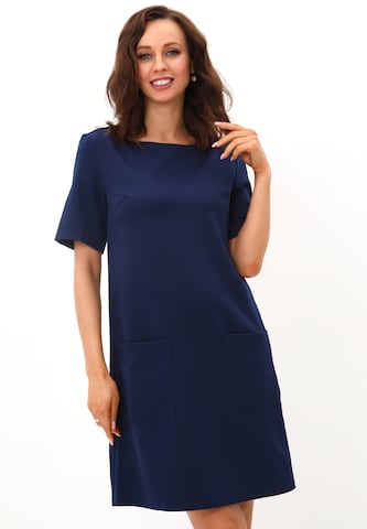 Awesome Apparel Cocktail Dress in Blue: front