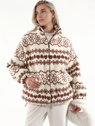 Veste d’hiver Hiccup en beige : devant