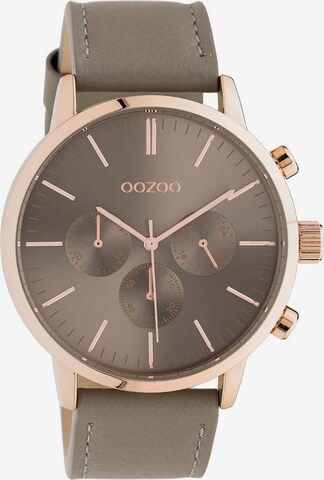 OOZOO Analog Watch in Brown: front