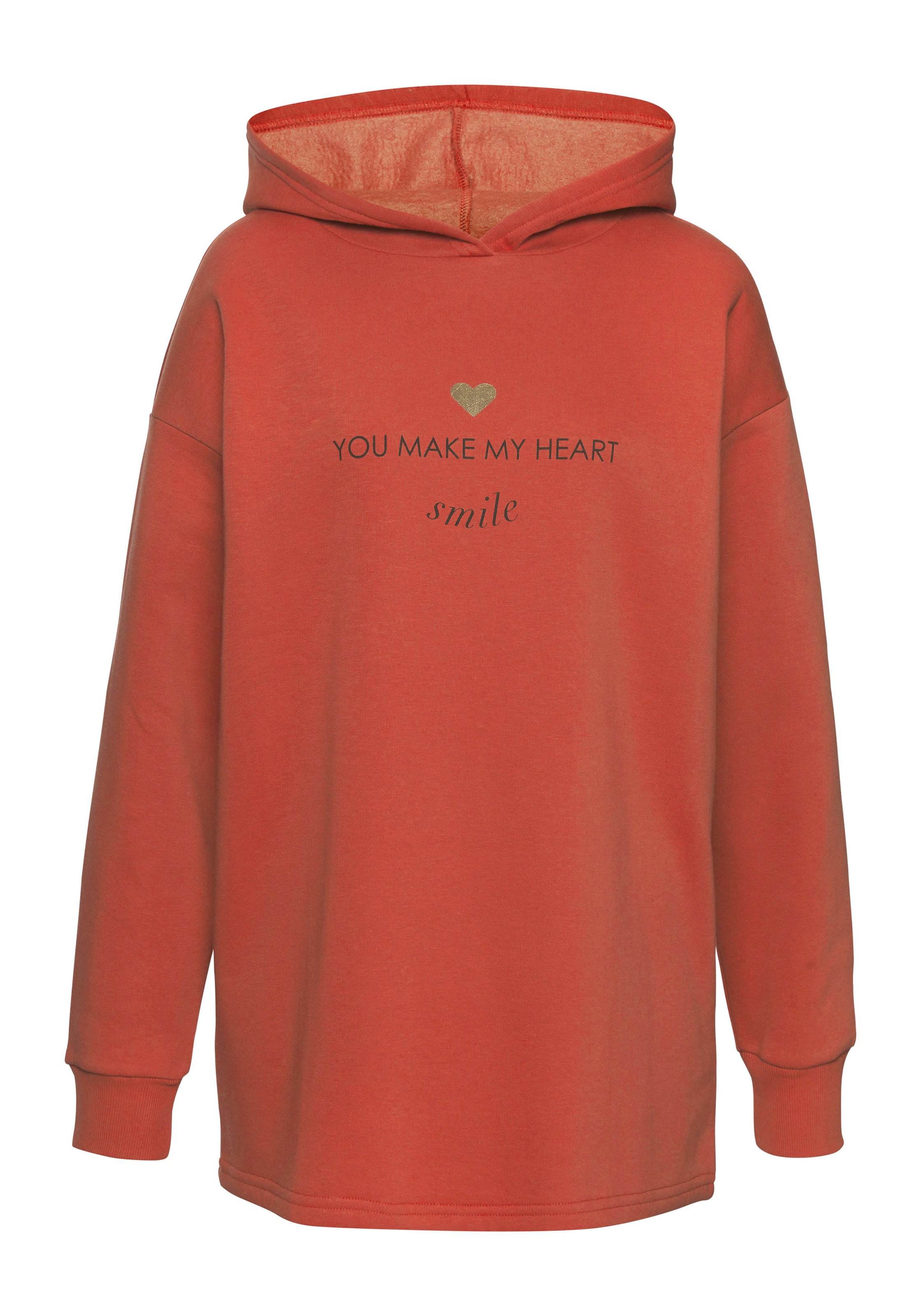 LASCANA Μπλούζα φούτερ σε κόκκινο: μπροστά