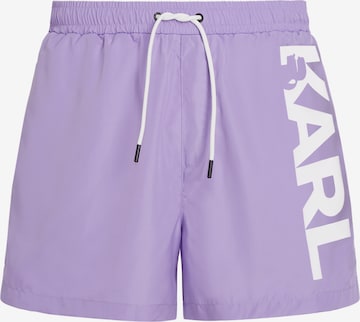 Karl Lagerfeld Zwemshorts in Lila: voorkant