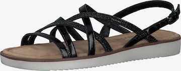 TAMARIS Strap Sandals in Black: front