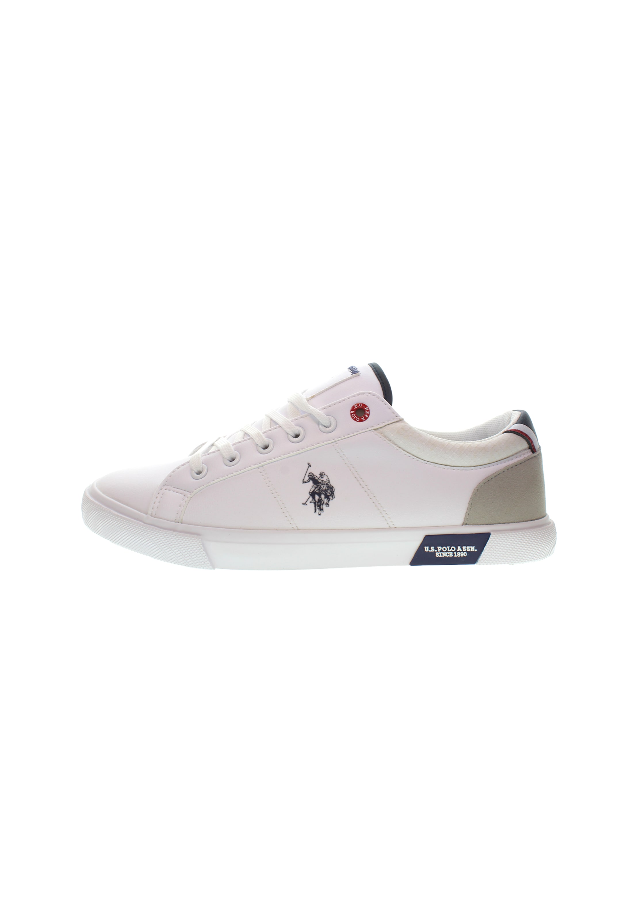Sneaker bassa 'Baster001' di U.S. POLO ASSN. in bianco: frontale