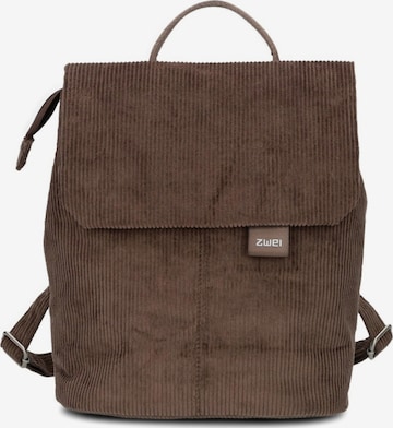 Sac à dos 'Mademoiselle MR8' ZWEI en marron : devant