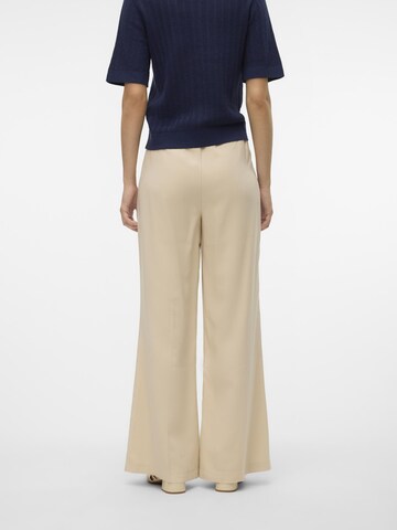 VERO MODA Wide Leg Hose 'CARMEN' in Beige