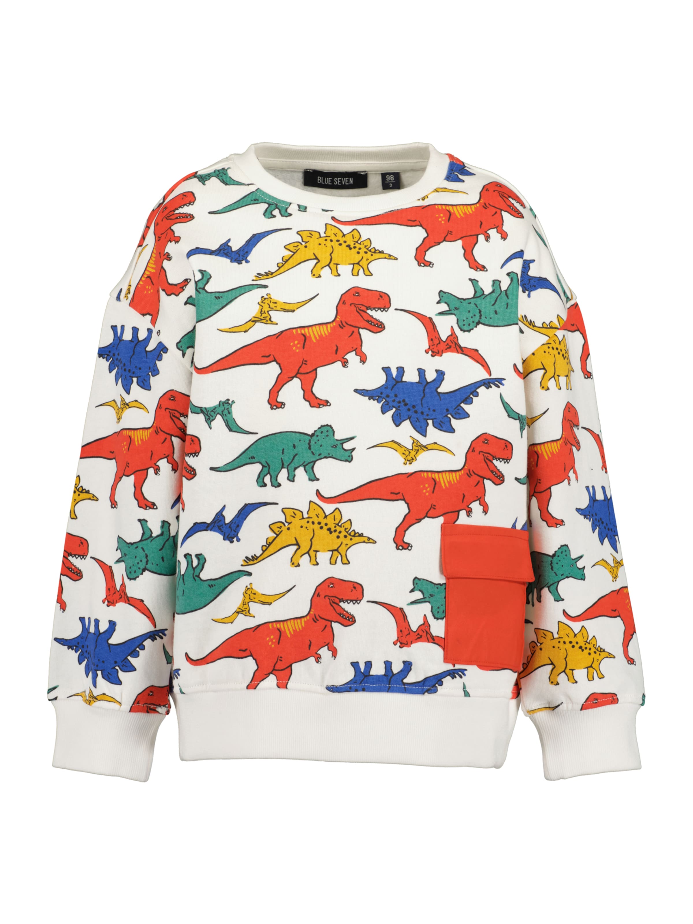 Sweat BLUE SEVEN en blanc : devant