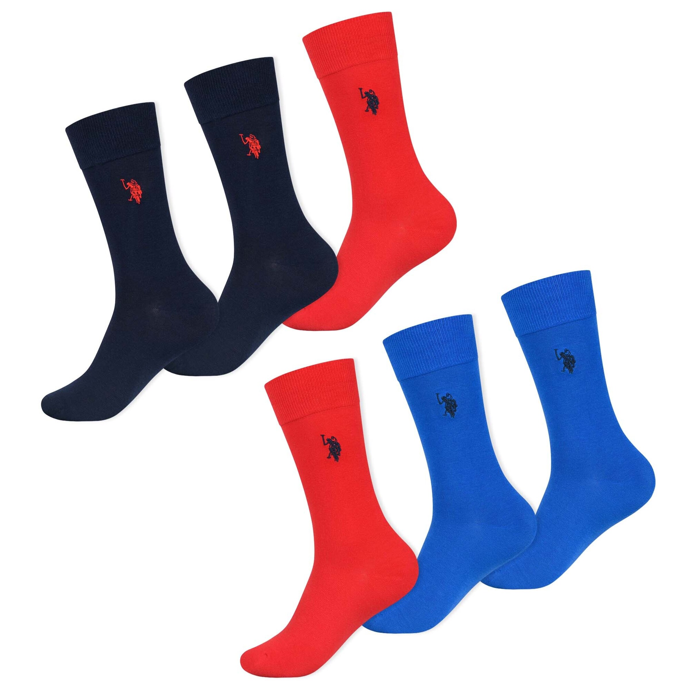 Chaussettes U.S. POLO ASSN. en bleu : devant
