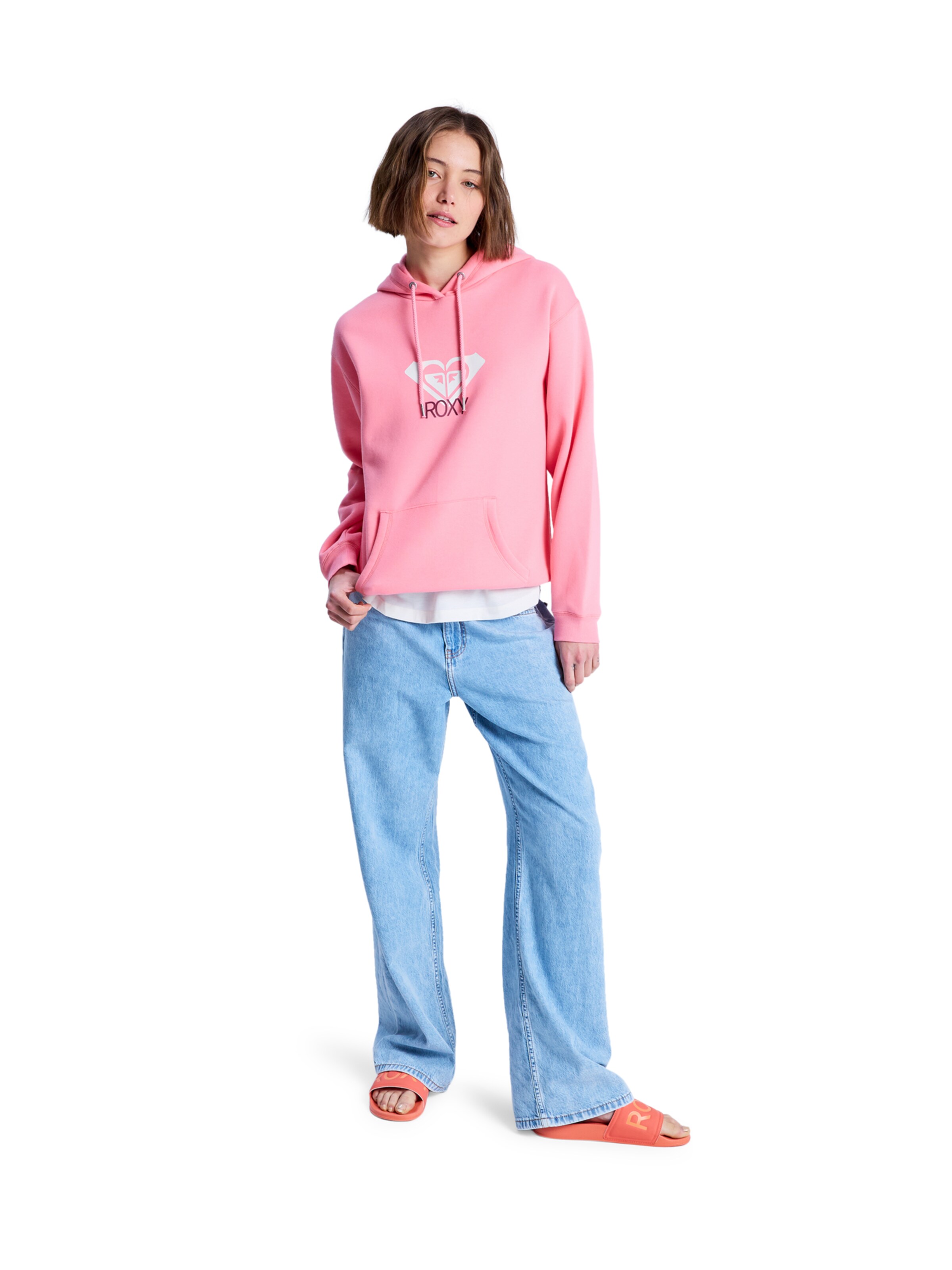 ROXY Sweatshirt 'Surf Stoked Brushed Art' in Pink