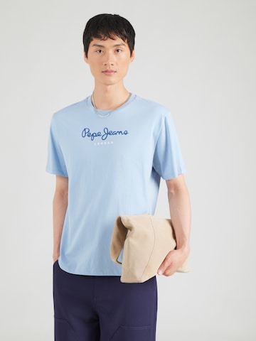 Pepe Jeans - Camiseta 'EGGO N' en azul: frente