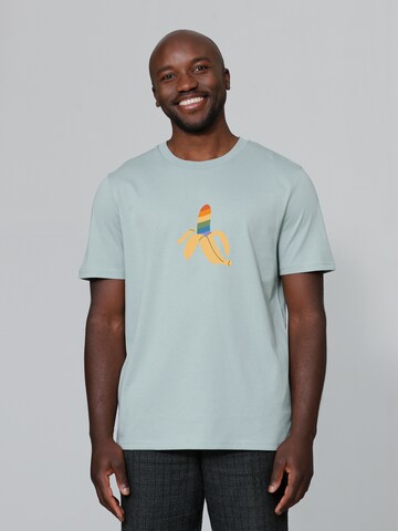 T-Shirt ' Rainbow Banana ' Watapparel en vert : devant