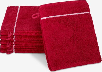 ROSS Handtuch 'Sensual Skin Karo' in Rot: Vorderseite