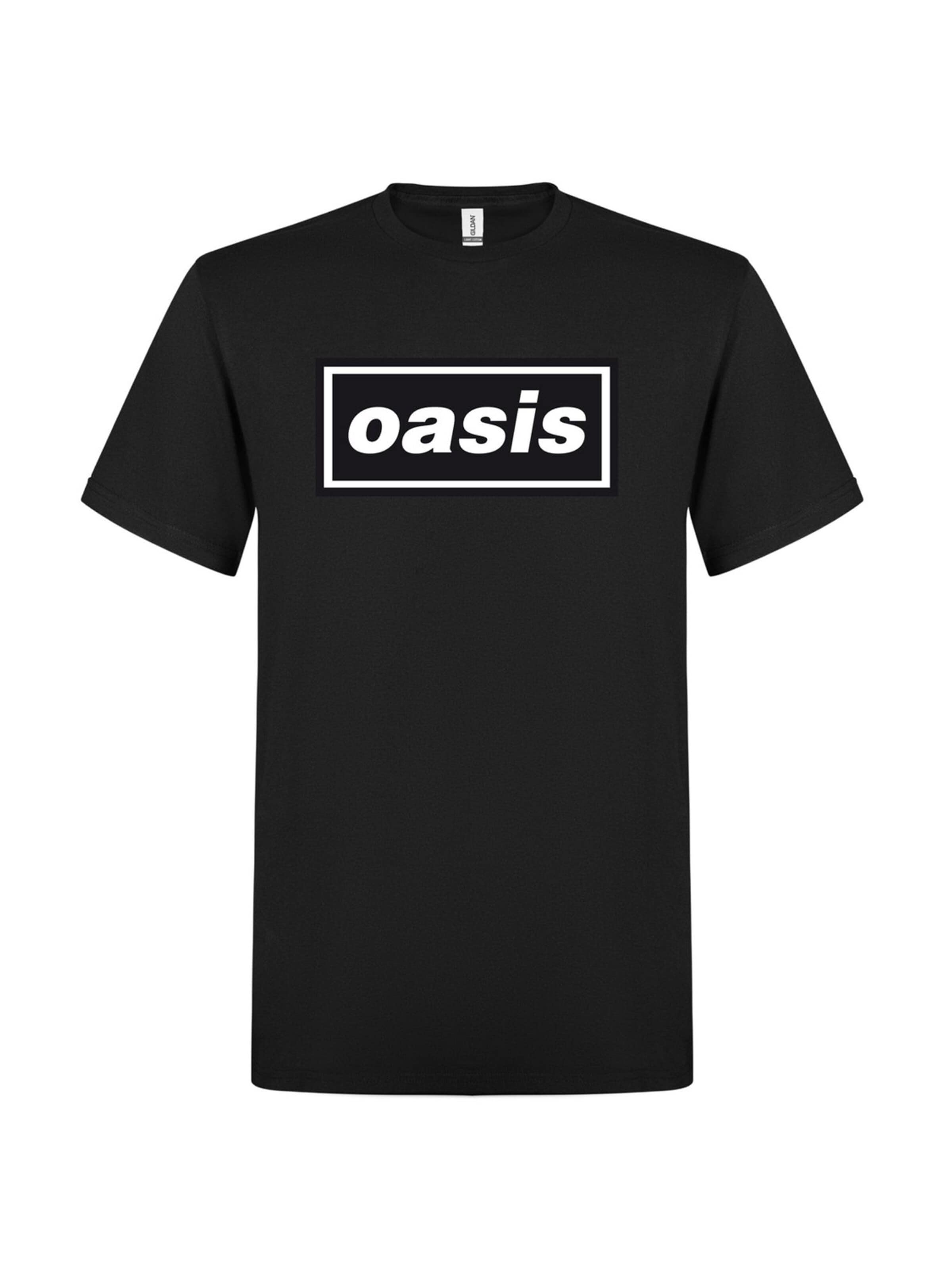 Oasis Shirt 'Decca'‌‌ in Schwarz: Vorderseite