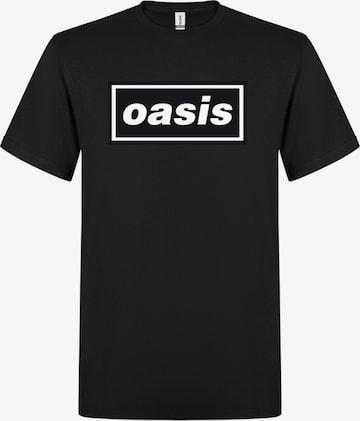 T-Shirt 'Oasis Decca Logo T-Shirt' Oasis en noir : devant