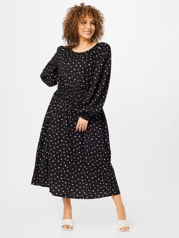 Rochie de la Dorothy Perkins Curve pe negru: față