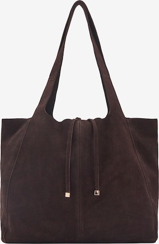 MANGO Shopper 'Curry' in Brown: front